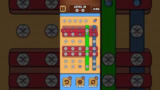 Wood Nuts amp Bolts Puzzle Level 18 [upl. by Sand]