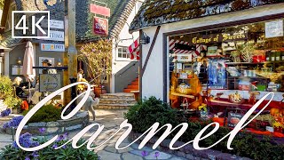 4K CarmelbytheSea  California USA  Walking Tour [upl. by Inalaek]