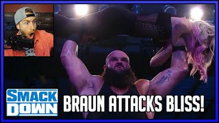 Braun Strowman Attacks Alexa Bliss On Smackdown [upl. by Tammi]