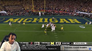 FlightReacts To 4 Alabama vs 1 Michigan Highlights  2024 Rose Bowl College Football Highlights [upl. by Gleeson]