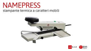 NamePRESS  Stampante Termica a caratteri mobili [upl. by Slade812]