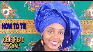 SAFAREECHIC How to tie Gele head wrap [upl. by Zenda907]