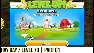 Hay Day  Level Up 70 Buy A Hat Maker amp Unlock To New Products  Part 01 [upl. by Norraf533]