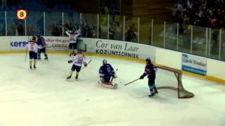 De winnende goal van Bob Teunissen namens Tilburg Trappers in de kampioenswedstrijd tegen Den Haag [upl. by Lasyrc782]