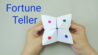 DIY Paper Fortune TellerSimple Origamieasy paper crafts for kids [upl. by Somerville917]