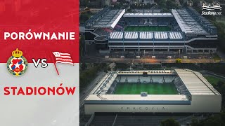 Wisła vs Cracovia Porównanie Stadionów [upl. by Alleirbag]