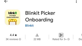 BlinkitPartTimePickerJobsBlinkitPickeronboardingBlinkitPickerPackerJobblinkit [upl. by Nahtiek]