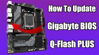 How To Update a Gigabyte BIOS With QFlash PLUS  B650M DS3H [upl. by Ahsym757]