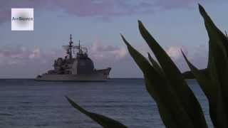 USS Chosin CG 65 Arrives at JBPHH for RIMPAC 2010 [upl. by Kcerb]