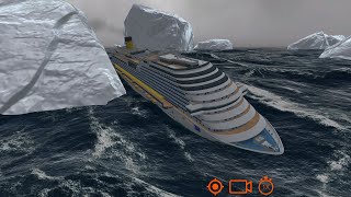 Extreme weather makes the Cruise Ship lose control  Cruise Ship Handling [upl. by Enyaj529]