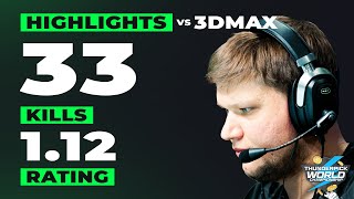 FALCONS s1mple HIGHLIGHTS vs 3DMAX  Thunderpick World Championship 2024 [upl. by Osicnarf]