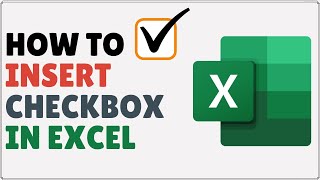 How to Insert Checkbox in Excel [upl. by Marie55]