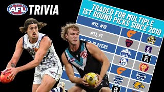 Every AFL Player Traded for MULTIPLE 1st Round Picks Since 2010 AFL Trivia [upl. by Nassi]