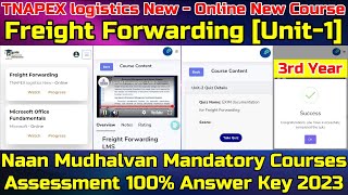 Naan Mudhalvan Freight Forwarding Answer Key 2024 Unit1 naanmudhalvan [upl. by Suzi106]