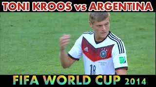 Toni Kroos vs ARGENTINA FINAL WORLD CUP 2014  Invididual Highlights  13072014  13072014 [upl. by Maggio]