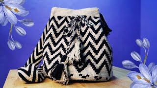 🌺 TUTORIAL Mochila Wayúu ZigZag a Crochet [upl. by Netsew]