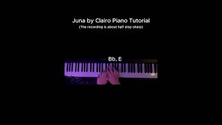 Juna by Clairo Piano Tutorial [upl. by Percival869]