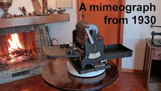 Old mimeograph SADA 15 Around 1930 amp a little history of mimeographs Video N° 23 [upl. by Ttereve]