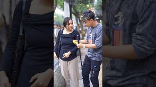 Prank bikin gadis cantik kesal Endingnya sangat menyesal laugh funny shorts trending [upl. by Ardnekat]