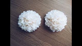 How to Make Small Tissue Paper Flower  Simple tutorial for how to make tiny tissue paper flowers [upl. by Aicilas607]