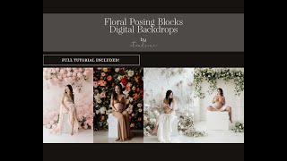 Digital Backdrop Photoshop Edit Tutorial  Posing Block Backdrops [upl. by Corso86]