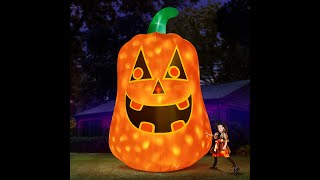 Introducing the 2024 Halloween inflatable—a massive 12FT Giant Pumpkin halloweendecor halloween [upl. by Lemaj]