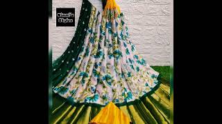 Chiffon floral print sarees ₹550 with free shipping trendy saree fashion Chiffon [upl. by Ettegirb704]