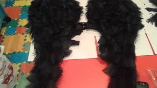 Como hacer unas alas de angel de plumas tipo Victorias Secret carnaval how to make an angel wings [upl. by Bridget846]