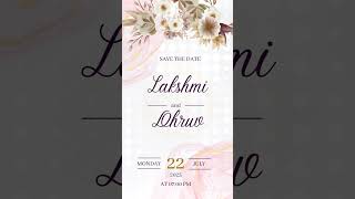 Free amp Blank FullScreen Wedding Invitation Template  Invitation video [upl. by Lavena867]