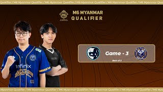 Game  3 AI ESPORTS vs MYTHIC SEAL  M6 Myanmar Qualifier [upl. by Amihc]