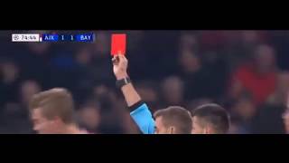 Thomas Muller Red Card Vs Ajax [upl. by Sheply]