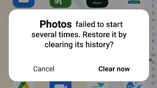 Fix photos failed to start several times restore it by clearing history problem 2022 [upl. by Maurer]