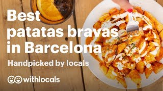 Where to eat the best patatas bravas in Barcelona  handpicked by the locals 🥔 🇪🇸 [upl. by Sidwohl234]