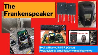 FrankenSpeaker  Bocina KSR reparación del amplificador y case y modificaciones [upl. by Yelime]