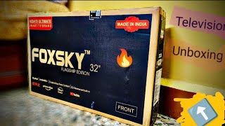 Unboxing the Budget Beast Foxsky 32quot Android TV [upl. by Maridel]