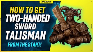 How to get TwoHanded Sword Talisman  Elden Ring DLC  Detaled Location from Beginning [upl. by Shirlene]