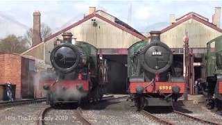 A legendary Lady and a King at The Didcot Railway Centre 6 April 2019 [upl. by Ahsieyk]