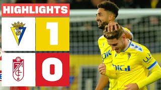 CÁDIZ CF 1  0 GRANADA CF  RESUMEN LALIGA EA SPORTS [upl. by Irene]