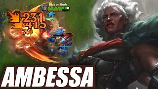 Wild Rift Ambessa Gameplay New Champion Build amp Runes [upl. by Stavros]