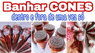 COMO BANHAR CONE TRUFADO  TÉCNICA DENTRO E FORA  MADAME ARICA [upl. by Ynatsyd]