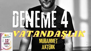 VATANDAŞLIK DENEME 4 Muhammet AKTÜRK [upl. by Shulins]