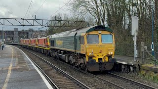 Freightliner locomotive convoy West Mids 730 on test and GBRf 69009 hauls SWR unit 458422 25324 [upl. by Thurmann90]