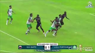 DEPORTIVO QUITO 0 VS 1 LIGA DE PORTOVIEJO RESUMEN CUARTOS DE FINAL IDA ASCENSO ECUADOR 2024 [upl. by Anaya]