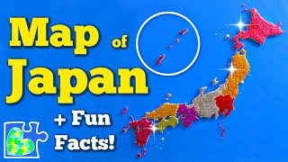 MAP of JAPAN  Eight Regions of Japan  Fun Facts  World Geography [upl. by Dlopoel111]