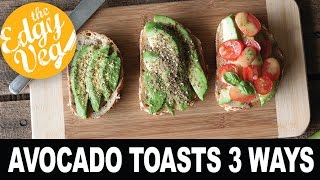 3 BACKTOSCHOOL AVOCADO TOAST RECIPE  College Dorm Hacks  The Edgy Veg [upl. by Yrag]