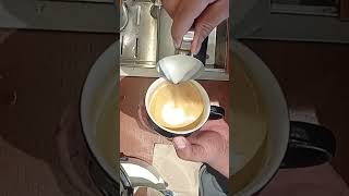 Latte Art  Slowmo poured [upl. by Kuster592]