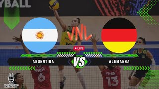 ARGENTINA x ALEMANHA  2024 FIVB Volleyball Mens Nations League  25052024 [upl. by Edrick]