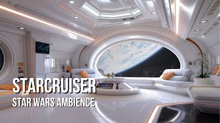 Galactic Starcruiser  Star Wars Ambience  Relaxing Ship White Noise Quiet Announcements [upl. by Penelope628]