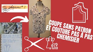 Chemisier coupe sans patron et couture pas à pas [upl. by Sac]