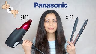 PANASONIC MAKES HAIR STYLING TOOLS TESTING THEIR BLOW DRYER AND FLAT IRON  HONEST OPINION [upl. by Nirret803]